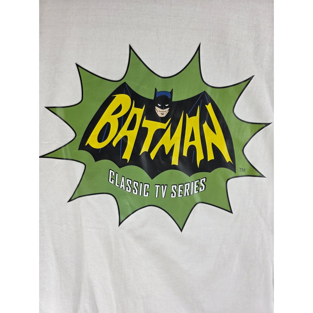 BATMAN CLASSIC TV SERIES Graphic T Shirt White Short Sleeve Mens Small - Picture 2 of 4